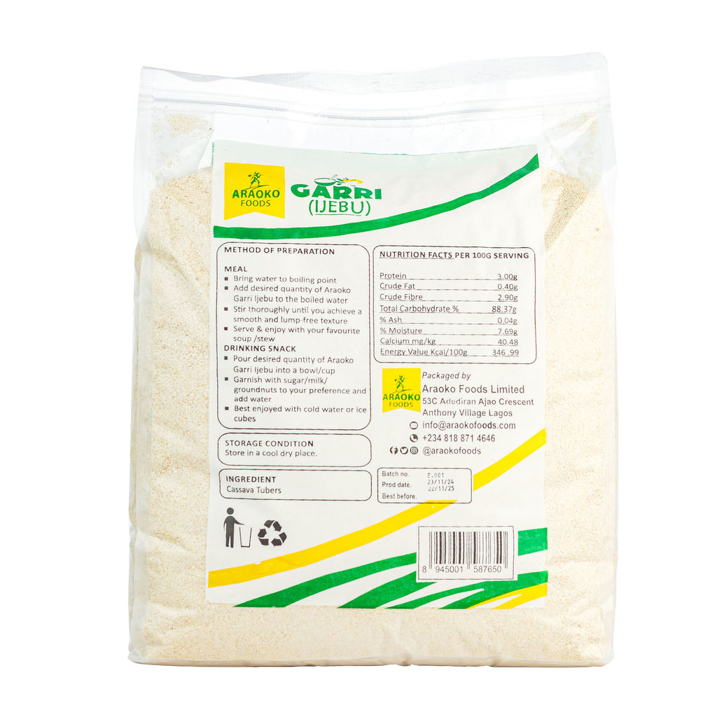 Araoko Garri Ijebu (100% Cassava Granules) 5Kg